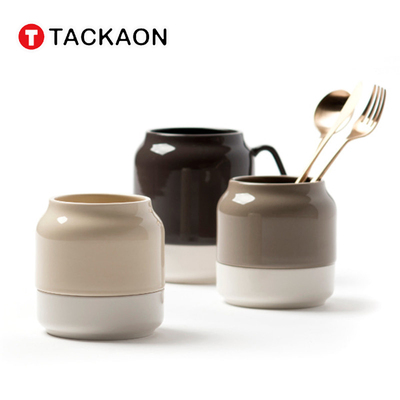 韩国进口tackaon陶瓷沥水筷子筒厨房筷子勺子叉子收纳筒盒子餐具