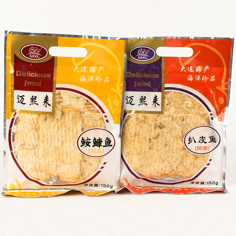 大连特产迈熙来安康鱼150g扒皮鱼海味小吃休闲零食烤鱼片即食海鲜