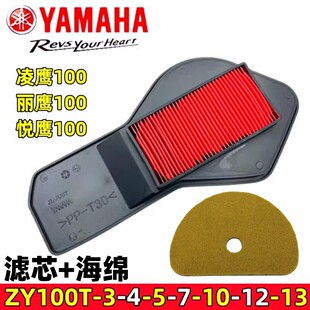 适用雅马哈丽鹰100凌鹰悦鹰ZY100T-3-4-7-10-12-13空气滤芯空滤器