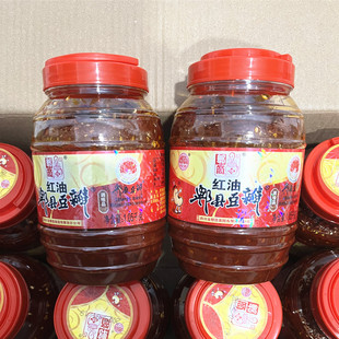 郫筒红油郫县豆瓣酱1.05kg四川特产川菜回锅肉辣椒酱调味料大瓶装