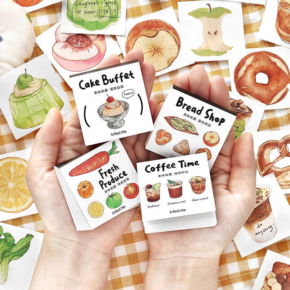 Infeel.Me便签本 美味收藏系列 可爱吐司甜点手帐diy装饰素材纸,文具电教/文化用品/商务用品,便签本/便条纸/N次贴,淘宝优惠券,粉丝福利购,淘宝优惠卷
