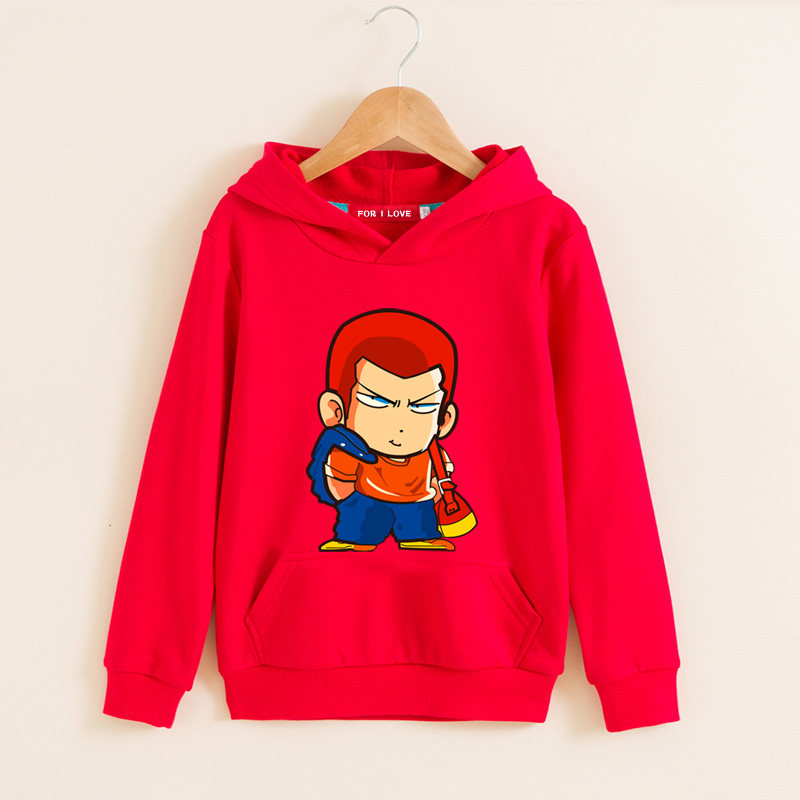 潮人洋气外套灌篮高手不一样宽松童衣服连帽卫衣篮球飞人樱木花道