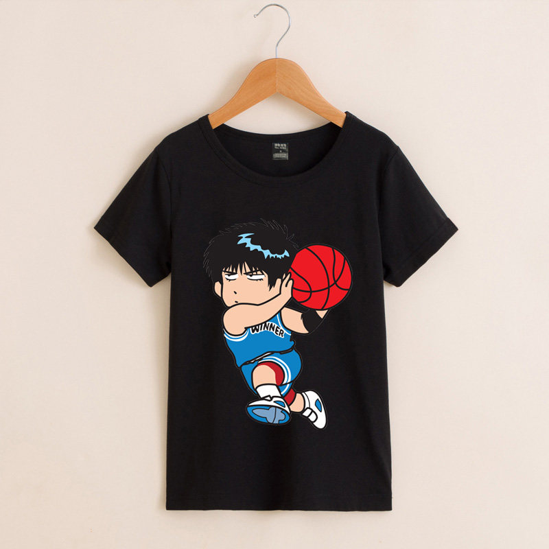 韩版短袖衣服岁童装T恤灌篮高手SD流川枫篮球飞人宝宝女孩宽松潮