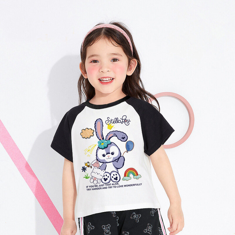 可爱卡通小兔子幼儿园短袖衣服夏季ins潮牌半袖T恤童装高级感体恤