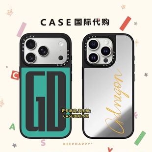 联名权志龙英文GD字母适用iphone17手机壳16promax苹果15pro镜面MagSafe磁吸14plus小众13情侣12网红潮牌时尚