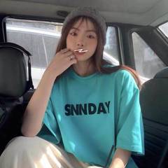 官方圖布超火港風網紅短袖恤女夏韓版潮學生上衣