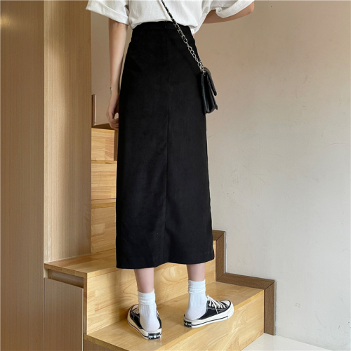 Real price long skirt suit split A-line skirt medium length skirt women