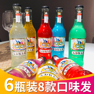 6瓶整箱混合装白兰地预调鸡尾酒低度女士水果味酒微醺甜酒包邮