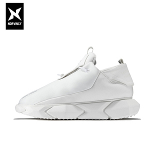 诺凡希保暖增高百搭短靴男软弹防冻东北小白鞋 加绒抗寒潮低帮棉鞋