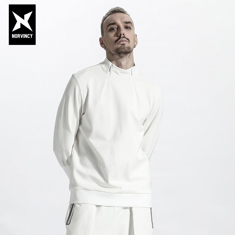 诺凡希半高领套头卫衣