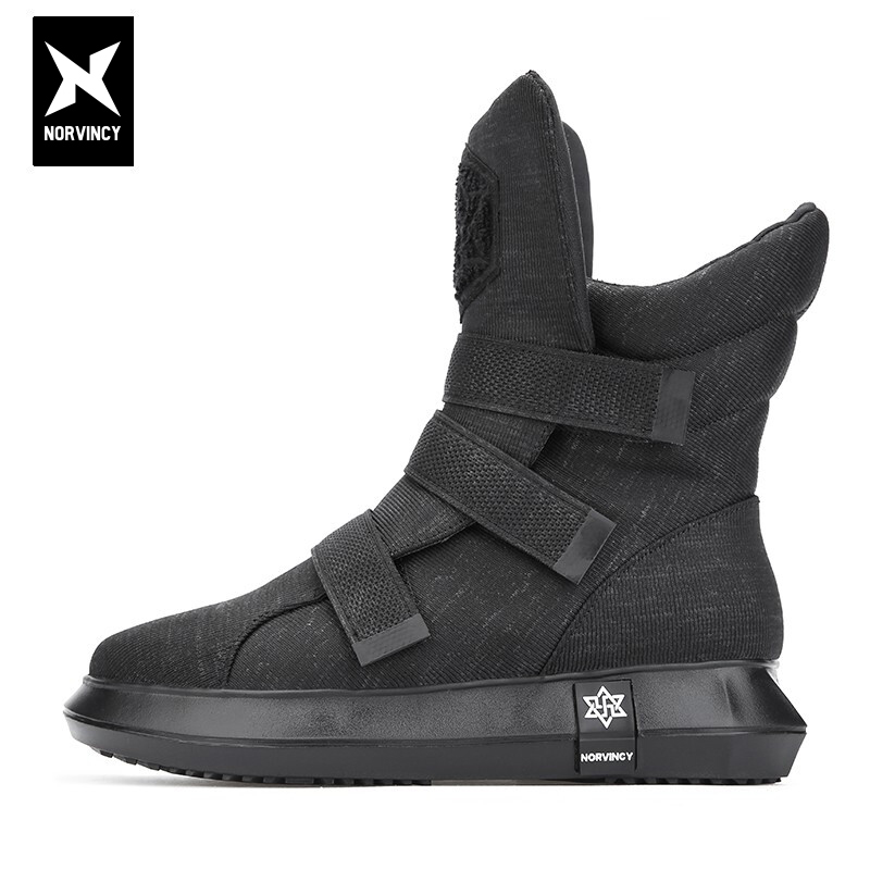 魔术贴飞织高帮百搭风休闲鞋