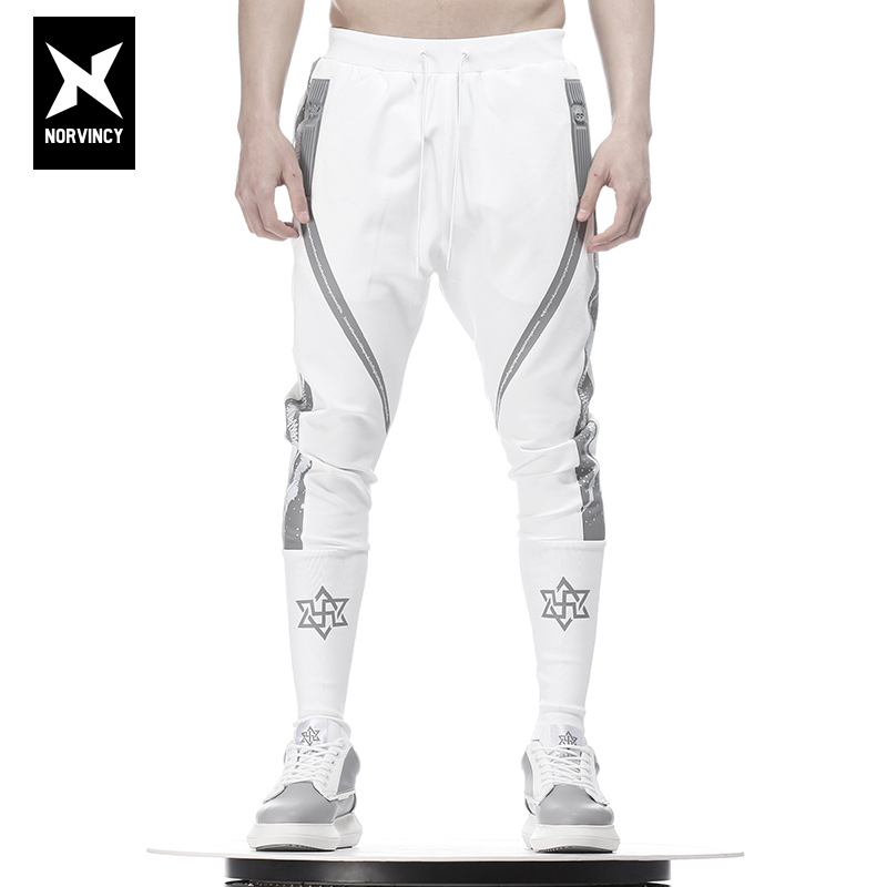诺凡希秋季ins徽章时尚运动裤