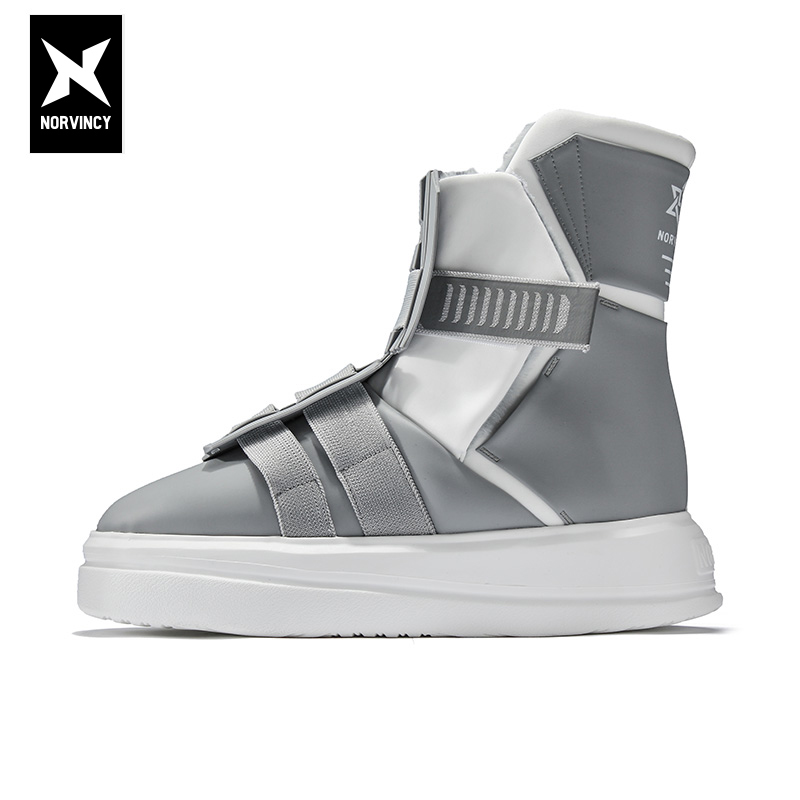 诺凡希雪地靴时尚潮流魔术工装