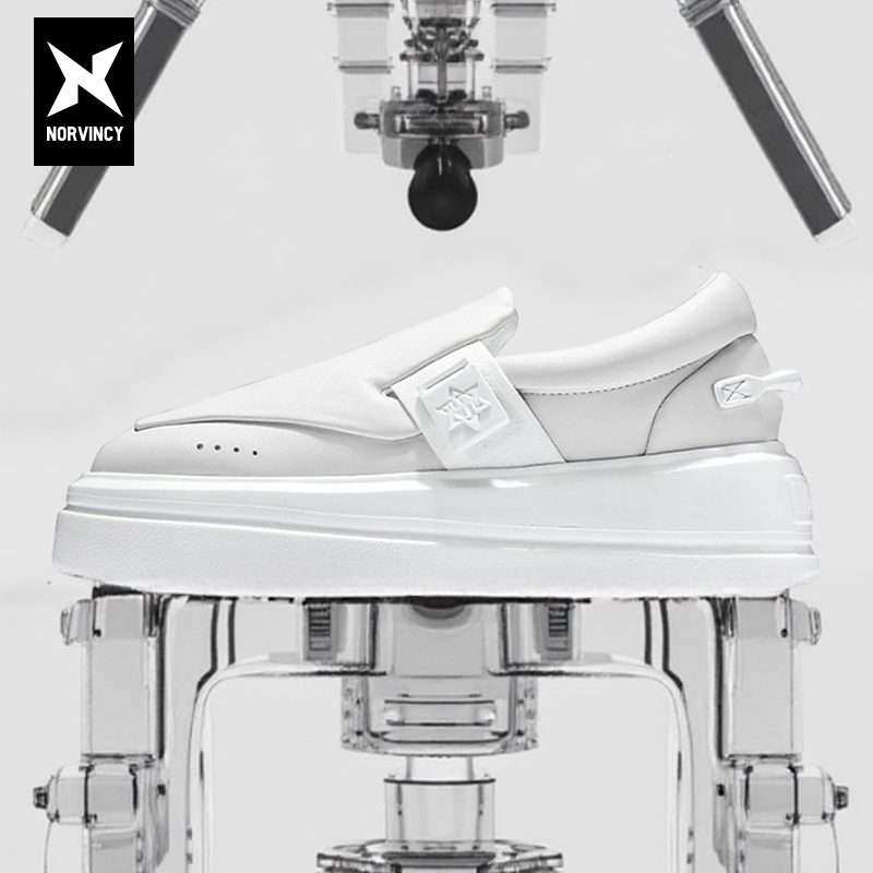 诺凡希厚底小白鞋原创增高