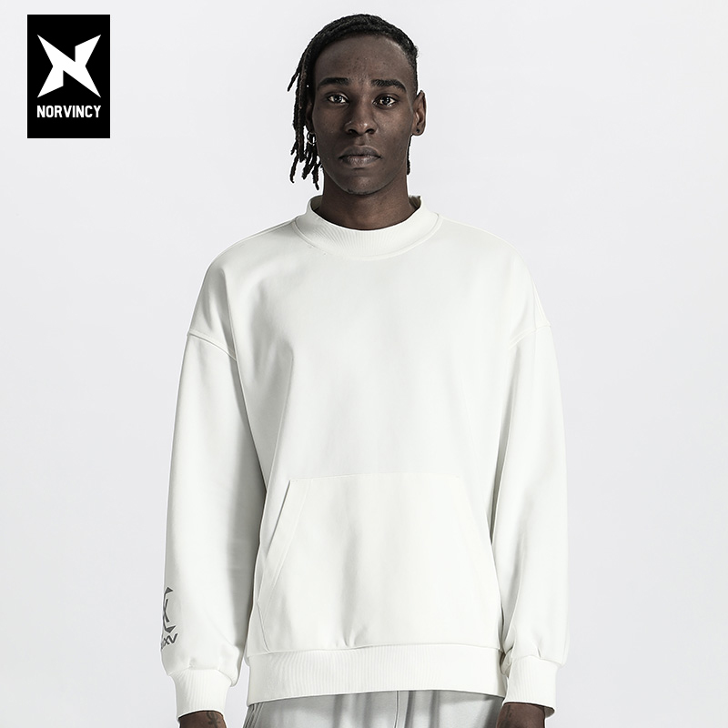 诺凡希圆领休闲套头卫衣