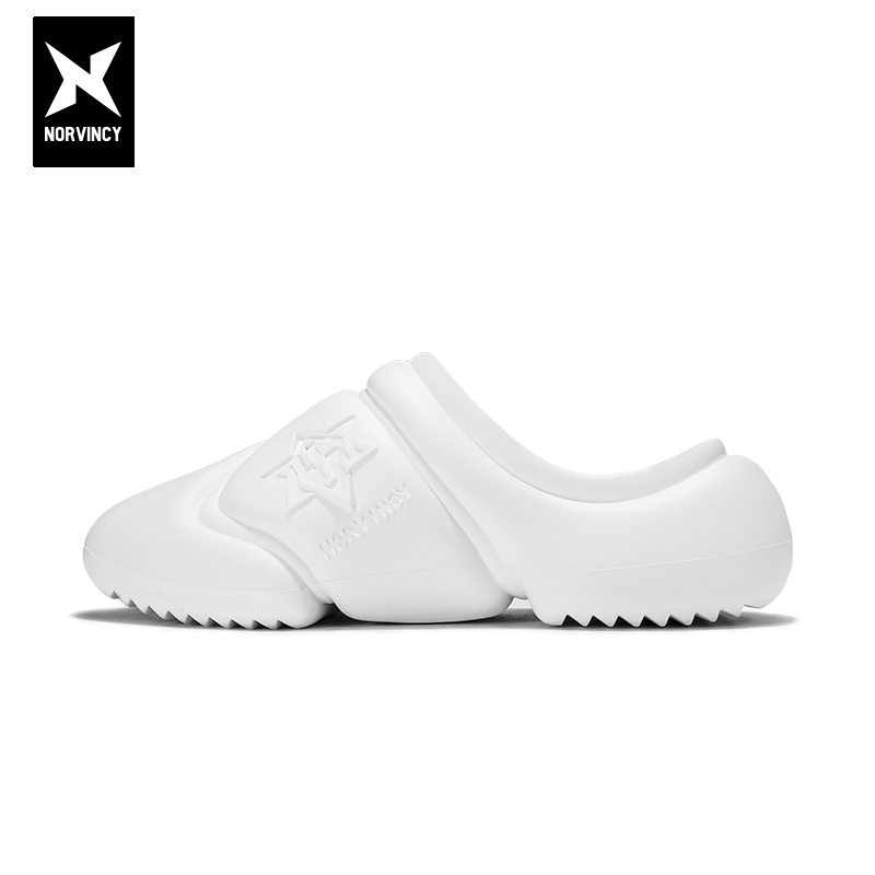 诺凡希踩屎感厚底防滑半头拖鞋