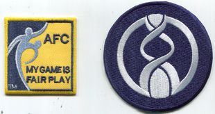 亚冠联赛臂章烫印字世俱杯60分钟公平竞争恒大亚冠字章