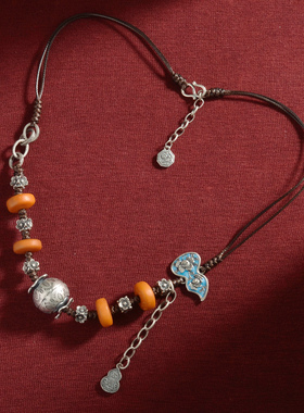 以之原创 文艺时尚气质民族风吊坠项链