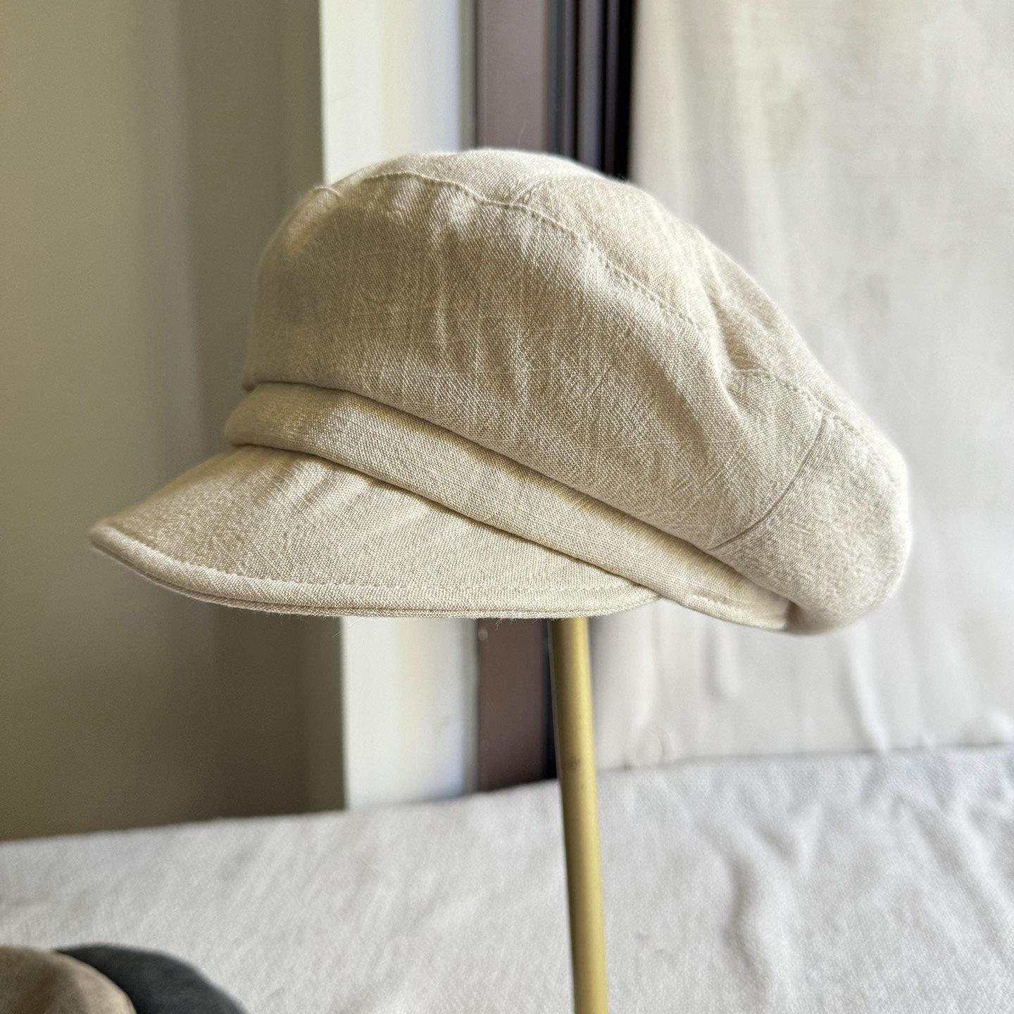 2025年新款亚麻米色八角帽女春夏防晒时尚复古画家帽显脸小报童帽,服饰配件/皮带/帽子/围巾,帽子,淘宝优惠券,粉丝福利购,淘宝优惠卷