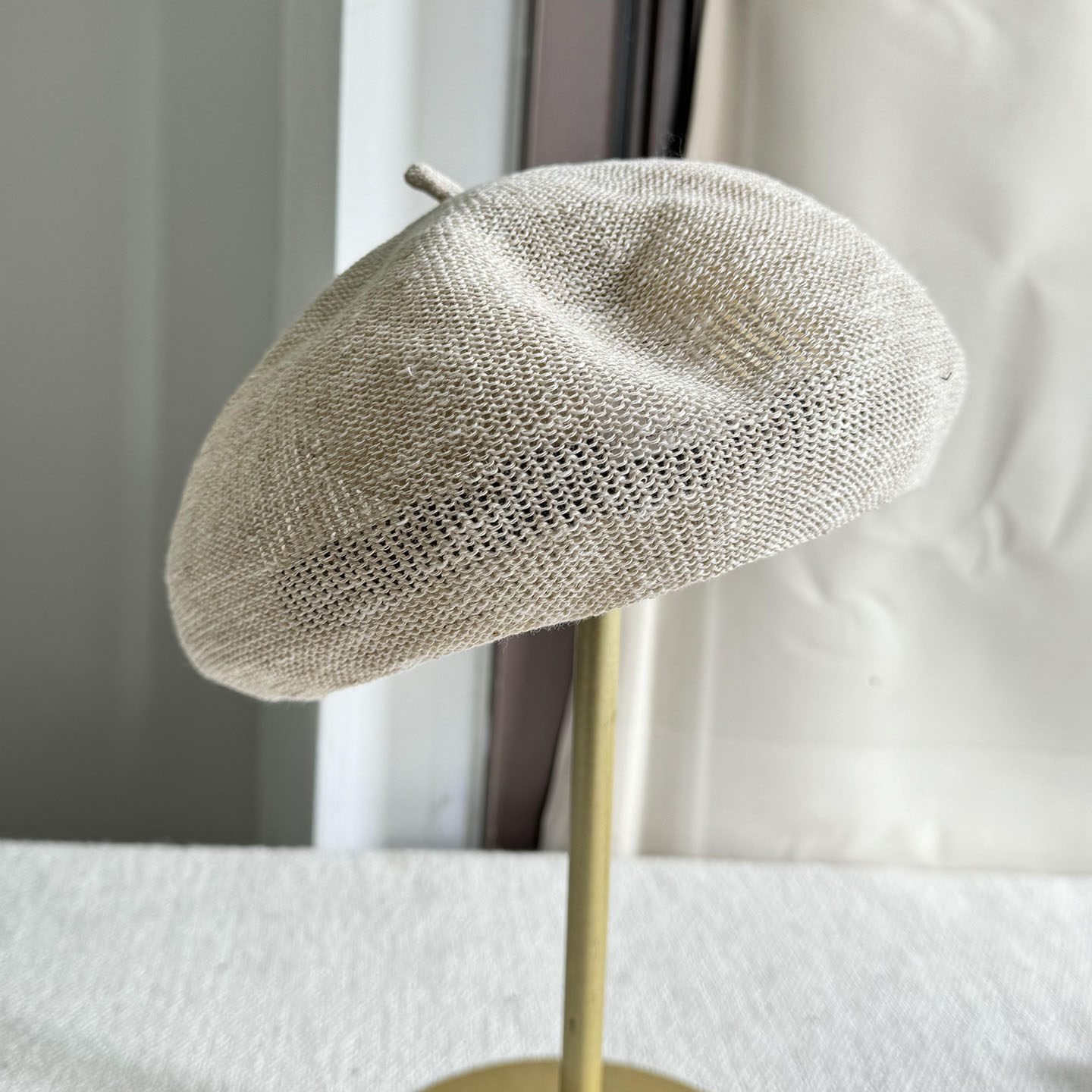 2026年新款轻薄透气马卡龙色贝雷帽子女春夏防晒遮阳画家帽蓓蕾帽