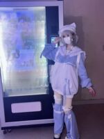 【 Indulging in Angels 】 Japanese subculture mass-produced water-colored Angel World Kuma Black two-tone loose jacket thumbnail 7