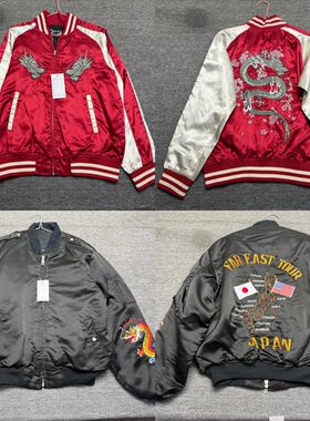 古着vintage复古原宿街头美式工装宽松范夹克刺绣外套美系外套B78
