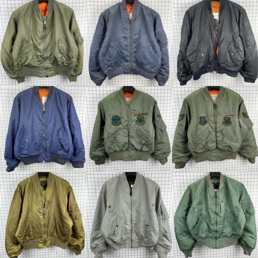 vintage古着美系M65冬民用军装猎人工装中性飞行服夹克服外套E57