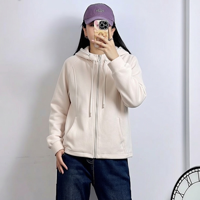 大码女装春季连帽短外套