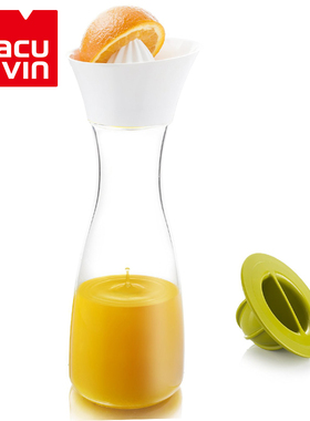 Vacu Vin荷兰柠檬压汁瓶水果橙汁榨汁器 塑料果汁杯 手动榨汁机
