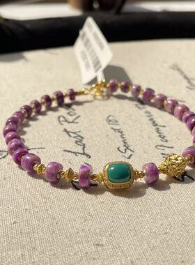 南非舒俱来艳桃红高阶算盘直切手链18k/16cm(月祈)AZB7890