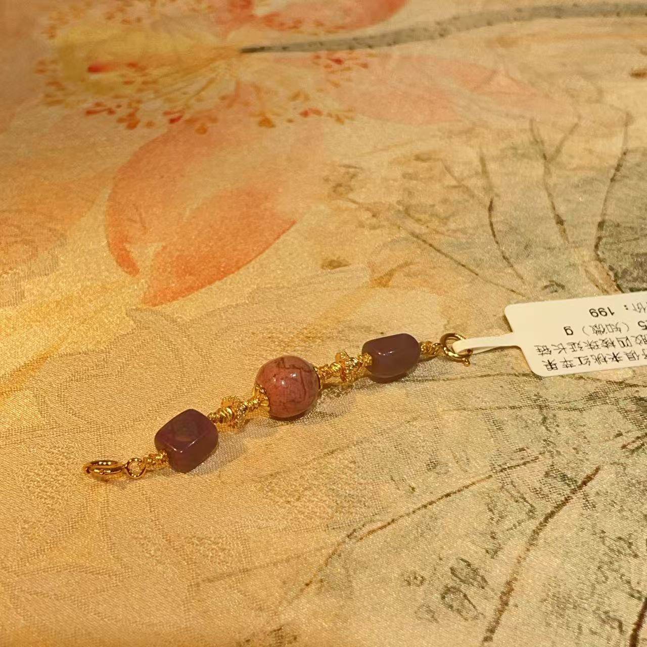 南非舒俱来桃红苹果珠凝胶四棱珠延长链s925（知微）g/AZB11598,珠宝/钻石/翡翠,颈饰,淘宝优惠券,粉丝福利购,淘宝优惠卷