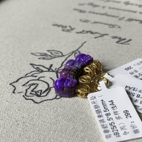 南非舒俱来貔貅吊坠s925/5.5/8.5mm（令芮）/多样性发一/AZB19409