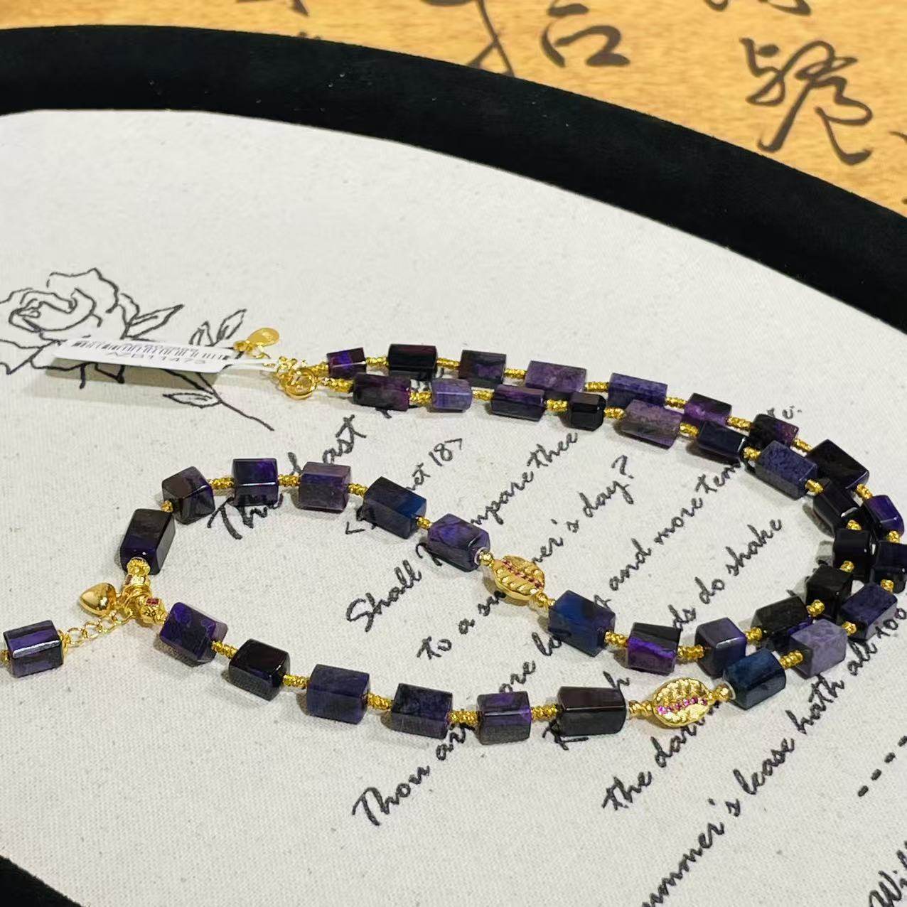 南非舒俱来皇家紫四棱珠项链s925/45cm（霁霄）AZB11473,珠宝/钻石/翡翠,手饰,淘宝优惠券,粉丝福利购,淘宝优惠卷