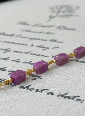 南非舒俱来玻璃红延长链18k/约5cm（昔许）AZB12695