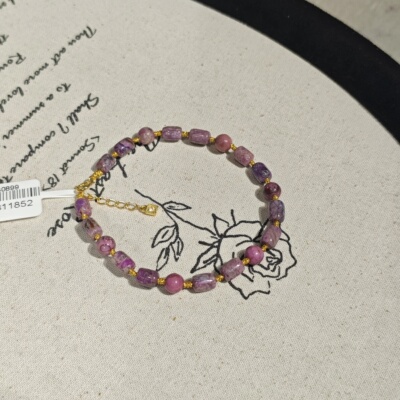 南非舒俱来泥地樱花桶珠手链S925/AZB11852（景安）g