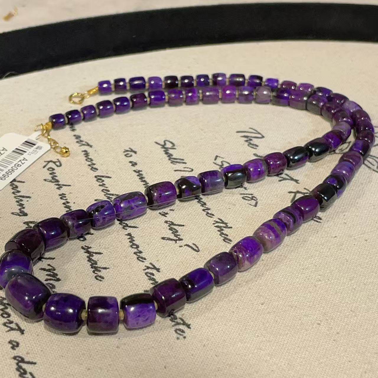 南非舒俱来帝王紫老型珠项链18k/45cm（宛如）AZB11342,珠宝/钻石/翡翠,手饰,淘宝优惠券,粉丝福利购,淘宝优惠卷