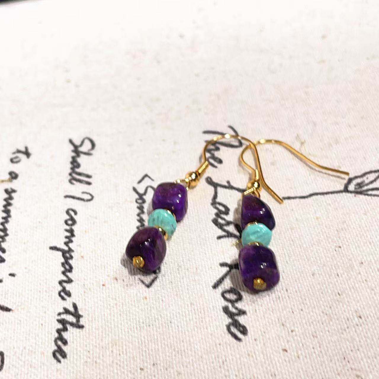 南非舒俱来酱紫魔方耳钩/s925（瑾禾）微瑕AZB10732,珠宝/钻石/翡翠,手饰,淘宝优惠券,粉丝福利购,淘宝优惠卷