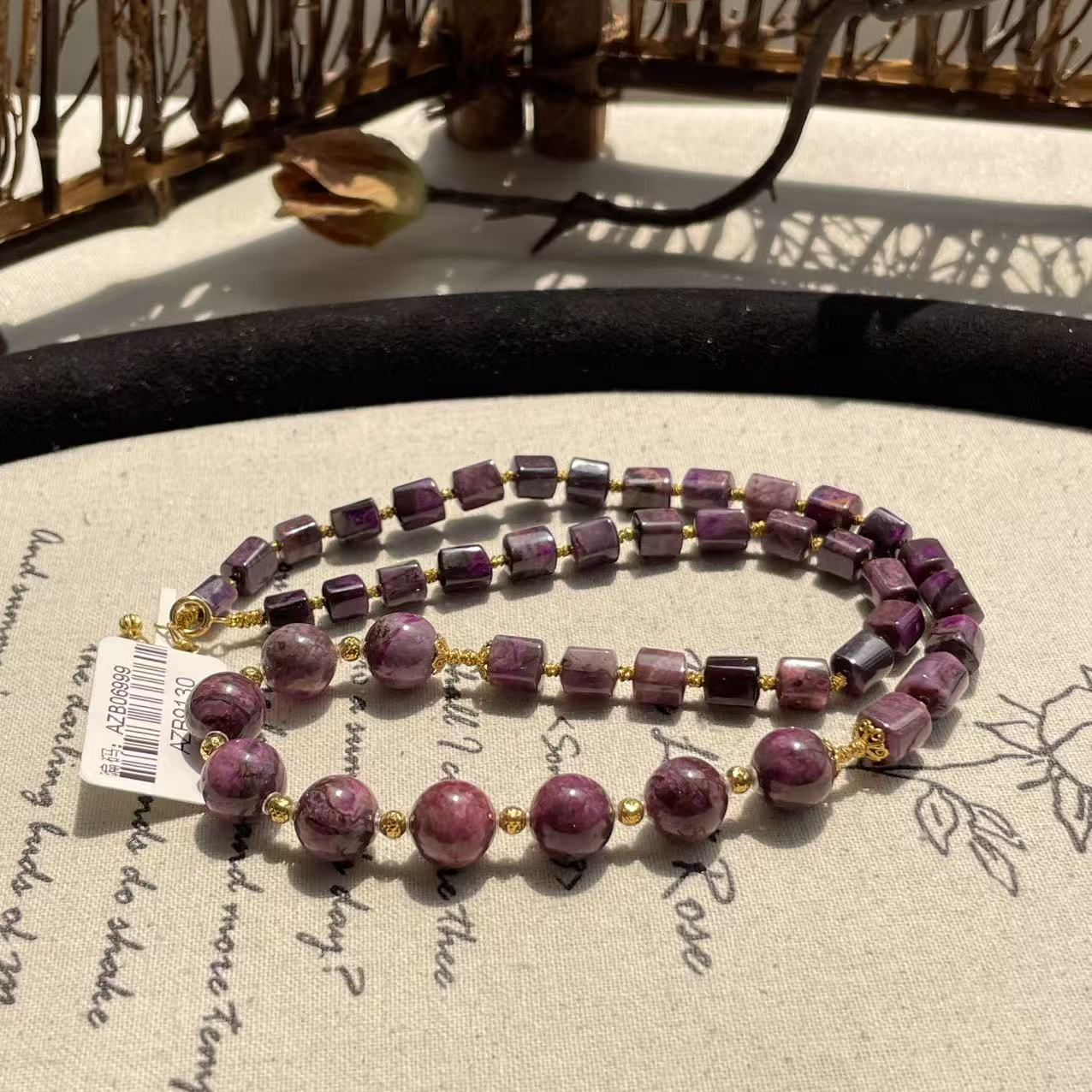 南非舒俱来酱红项链/18k/40cm（许诺）AZB9130