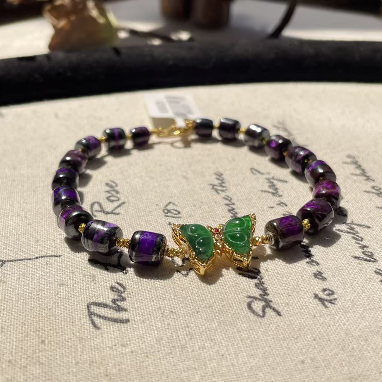 南非舒俱来高阶丝绒老型珠手链18k/16cm（和悦）AZB8889