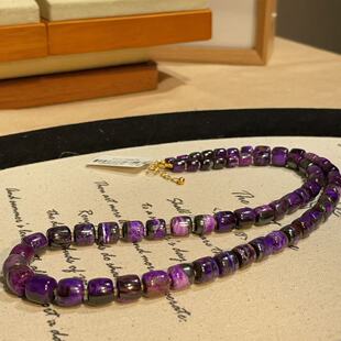 AZB9723 薄暮 南非舒俱来丝绒老型珠项链18k 45cm