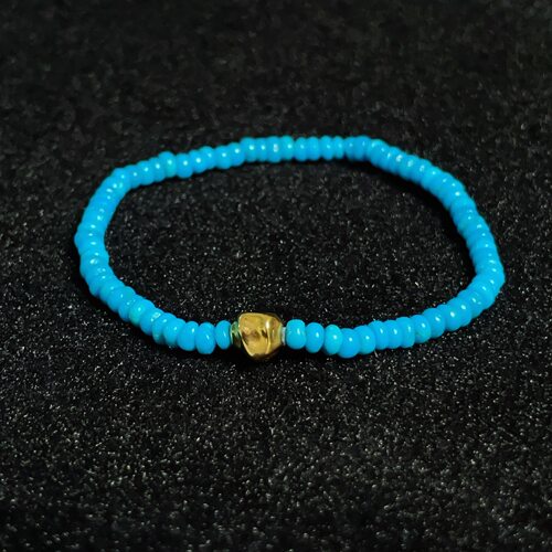 金美松绿松石18K手链3.5mm