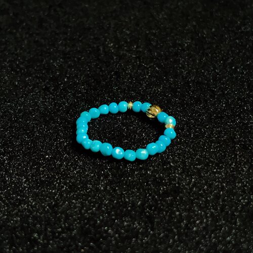 18k金美松籽料绿松石戒圈/18k/3mm(柏然)/AZB16866