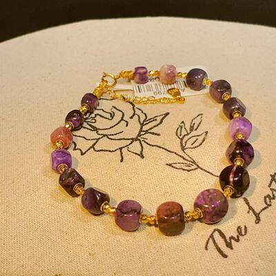 南非舒俱来皇家紫魔方手链s925（羽希）AZB10892