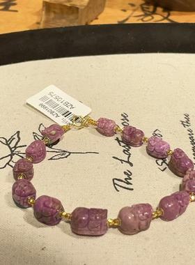 南非舒俱来樱花粉貔貅手链18k/16cm（云黎）AZB10575