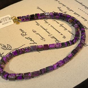 微瑕AZB9876 遥峰 南非舒俱来红丝绒直切项链18k 45cm