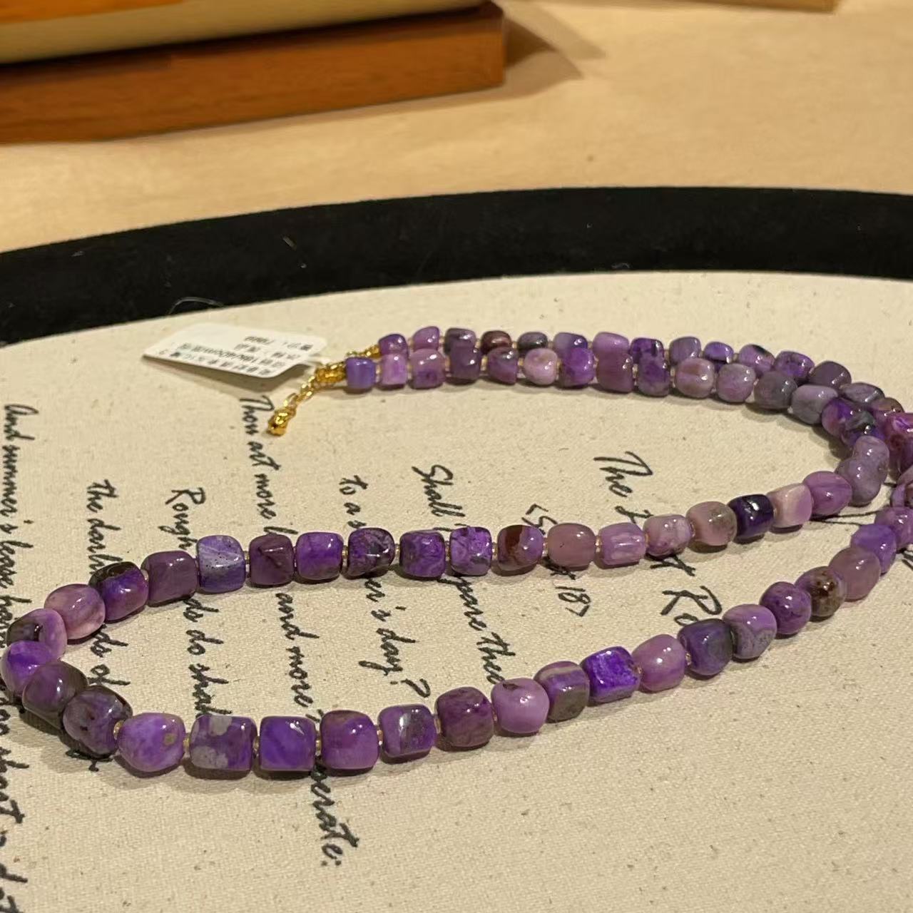 南非舒俱来玉化魔方项链18k/40cm微瑕（冰释）孤品AZB9706