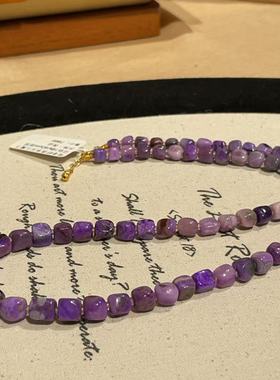 南非舒俱来玉化魔方项链18k/40cm微瑕（冰释）孤品AZB9706