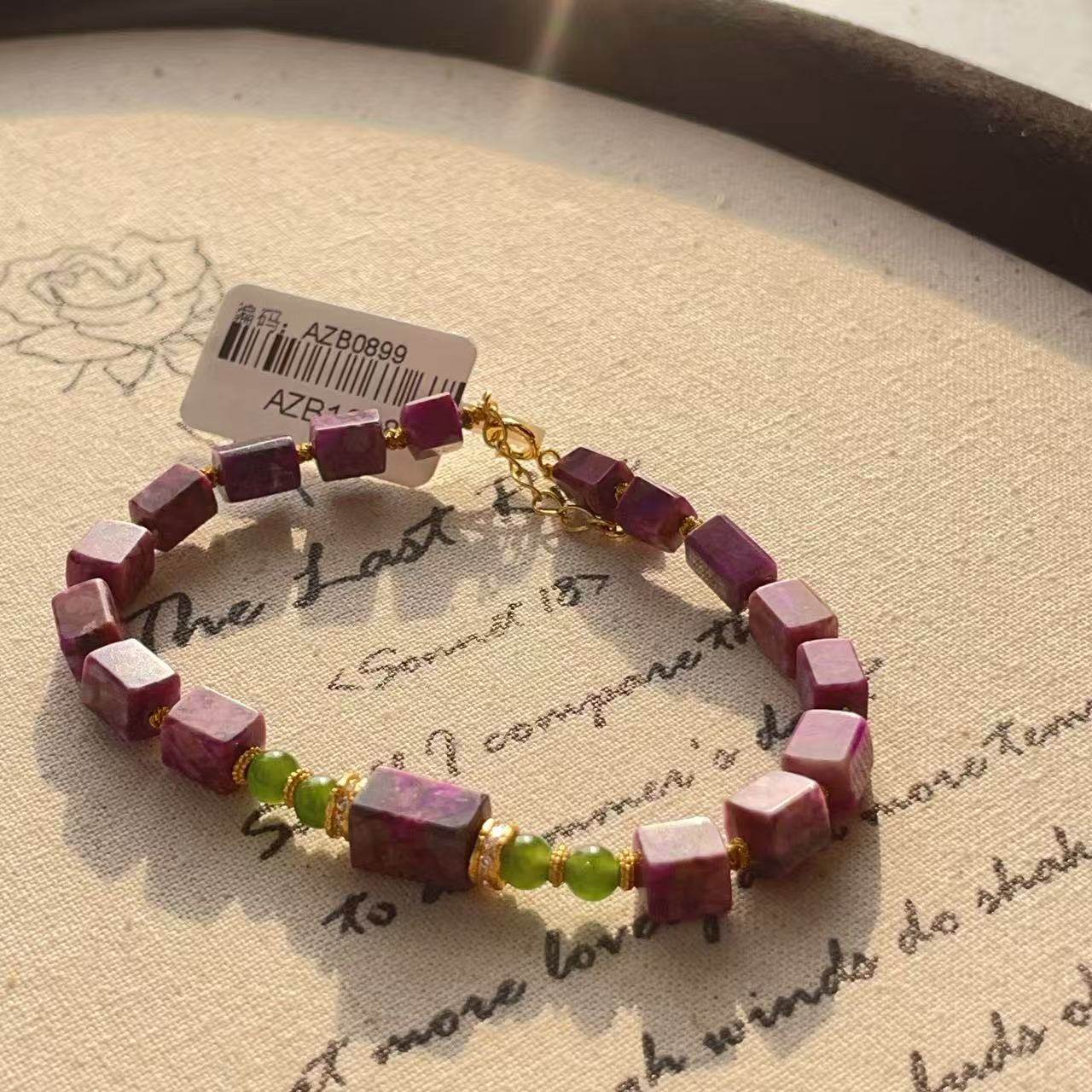 南非舒俱来桃红四棱珠手链/s925（帘青）AZB10487,珠宝/钻石/翡翠,手饰,淘宝优惠券,粉丝福利购,淘宝优惠卷