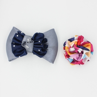 杭州铁路交通高速头花胸花无标记定制款银行酒店物业胸花发网夹