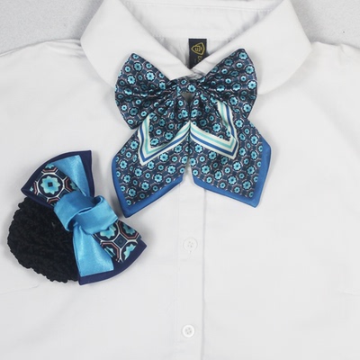 新疆农商蝴蝶结领花头花发夹定做